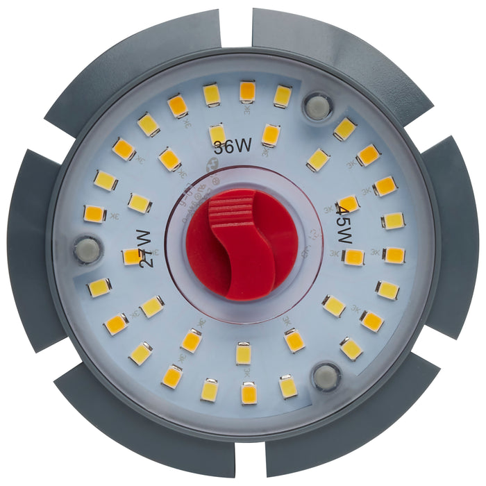 SATCO/NUVO 27W/36W/45W Wattage Selectable LED HID Replacement CCT Selectable 3000K/4000K/5000K Medium Base 100-277V (S23140)