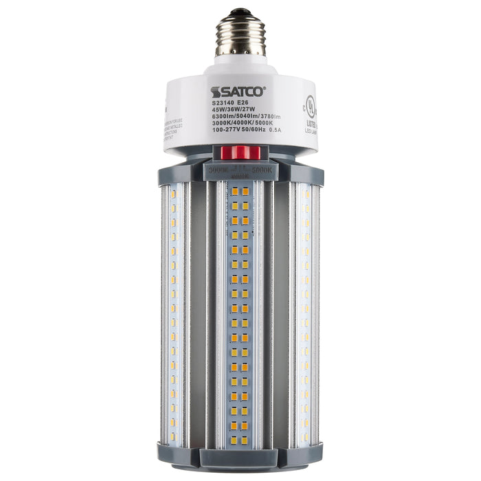 SATCO/NUVO 27W/36W/45W Wattage Selectable LED HID Replacement CCT Selectable 3000K/4000K/5000K Medium Base 100-277V (S23140)