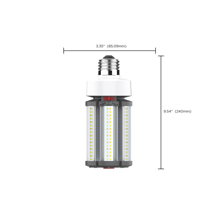 SATCO/NUVO 27W/36W/45W Wattage Selectable LED HID Replacement CCT Selectable 3000K/4000K/5000K Medium Base 100-277V (S23140)