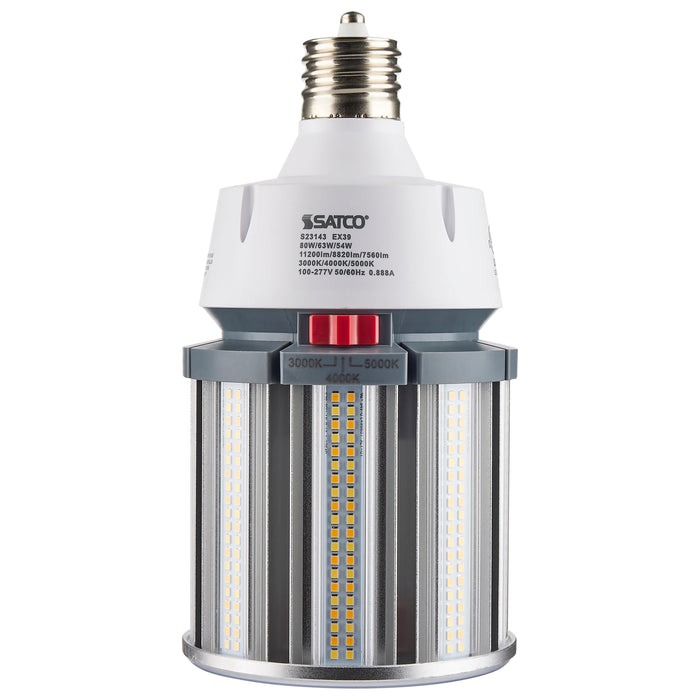 SATCO/NUVO 54W/63W/80W Wattage Selectable LED HID Replacement CCT Selectable 3000K/4000K/5000K Extended Mogul Base 100-277V (S23143)
