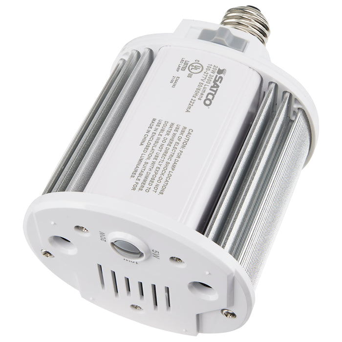SATCO/NUVO 5W/10W/20W Wattage Selectable LED Hi-Pro Wall Pack CCT Selectable 3000K/4000K/5000K Medium Base 100-277V (S28928)