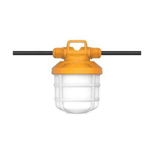SATCO/NUVO 50W LED High-Lumen Industrial/Commercial String Light 5 Inter-Connected Lamps 5000K Integrated Cord/Plug 120V (S28976)