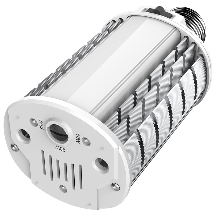 SATCO/NUVO 10W/20W/30W Wattage Selectable LED Hi-Pro Wall Pack CCT Selectable 3000K/4000K/5000K Medium Base 100-277V (S28980)
