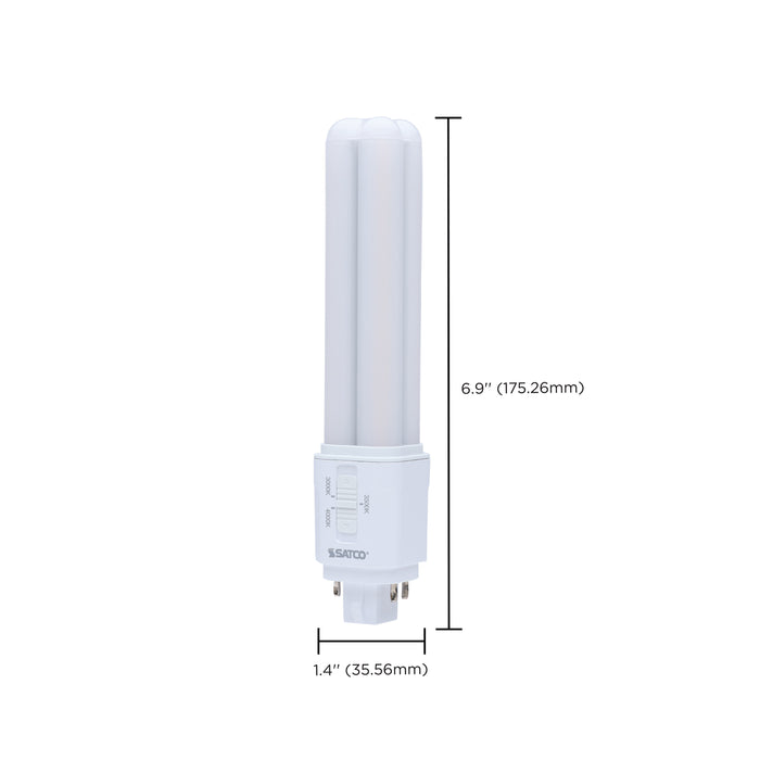 SATCO/NUVO 9.5W LED PL CCT Selectable 3000K/3500K/4000K G24Q Base Type A/B 120-277V (S29854)