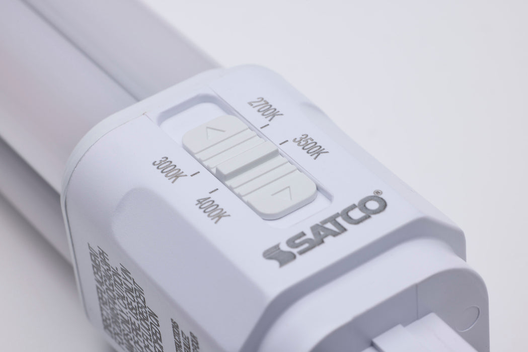 SATCO/NUVO 9W LED PL CCT Selectable 2700K/3000K/3500K/4000K G24D Base Type B 120-277V (S29855)