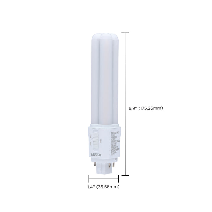 SATCO/NUVO 9.5W LED PL CCT Selectable 3000K/3500K/4000K G24Q Base Type A (S29856)