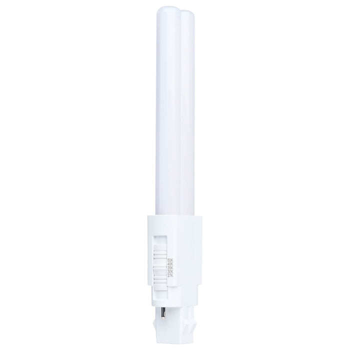 SATCO/NUVO 5W PLS LED Gx23 Base CCT Selectable 2700K/3000K/3500K/4000K/5000K Omni Type A/B 120-277V (S29881)