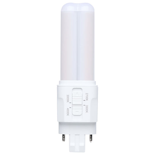 SATCO/NUVO 5.5W PLC LED Gx23 Base CCT Selectable 2700K/3000K/3500K/4000K Omni Type A/B 120-277V (S29882)