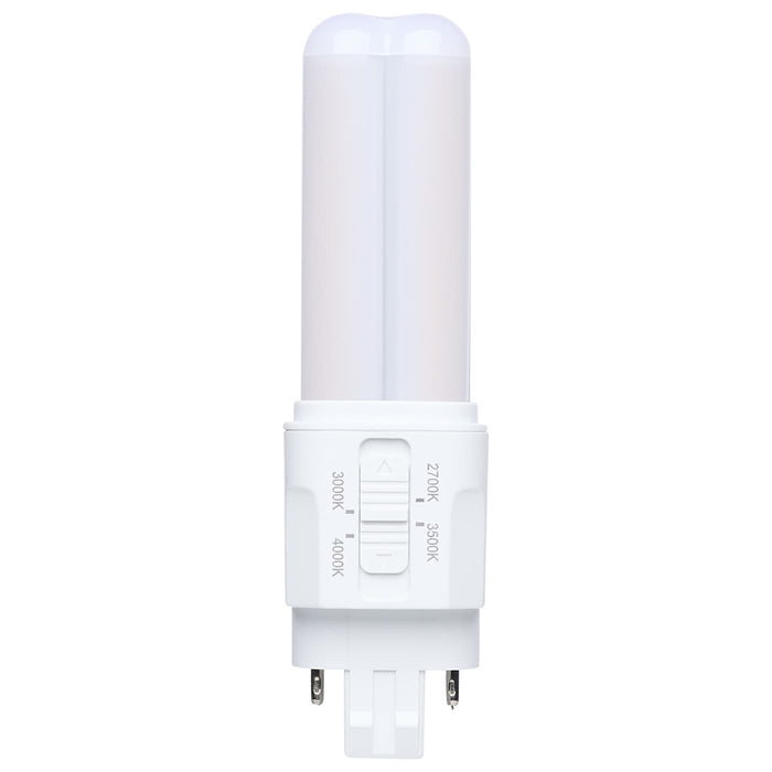 SATCO/NUVO 5.5W PLC LED Gx23 Base CCT Selectable 2700K/3000K/3500K/4000K Omni Type A/B 120-277V (S29882)