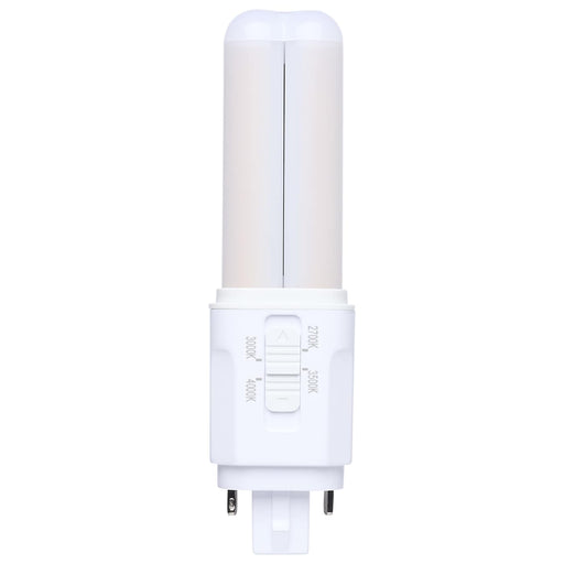 SATCO/NUVO 5.5W PLC LED G24d 2-Pin Base CCT Selectable 2700K/3000K/3500K/4000K Omni Type A/B 120-277V (S29883)
