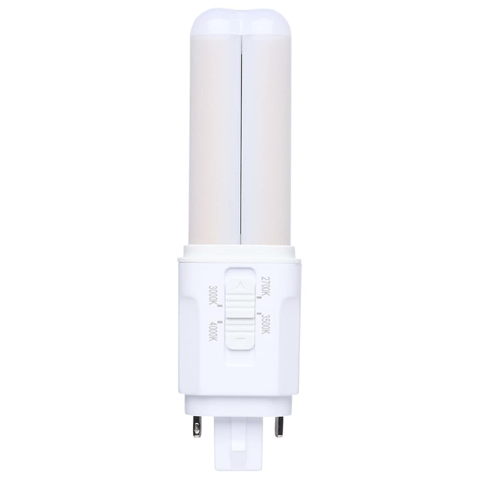 SATCO/NUVO 5.5W PLC LED G24d 2-Pin Base CCT Selectable 2700K/3000K/3500K/4000K Omni Type A/B 120-277V (S29883)