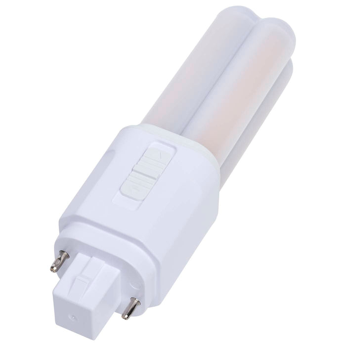 SATCO/NUVO 5.5W PLC LED G24d 2-Pin Base CCT Selectable 2700K/3000K/3500K/4000K Omni Type A/B 120-277V (S29883)