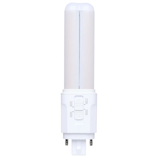 SATCO/NUVO 7W PLC LED G24q 4-Pin Base CCT Selectable 2700K/3000K/3500K/4000K Omni Type A/B 120-277V (S29884)