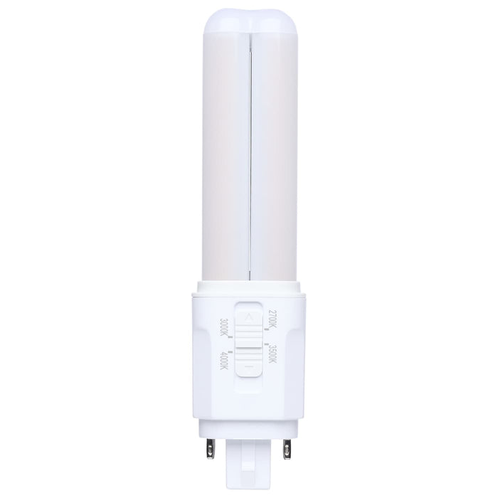 SATCO/NUVO 7W PLC LED G24q 4-Pin Base CCT Selectable 2700K/3000K/3500K/4000K Omni Type A/B 120-277V (S29884)