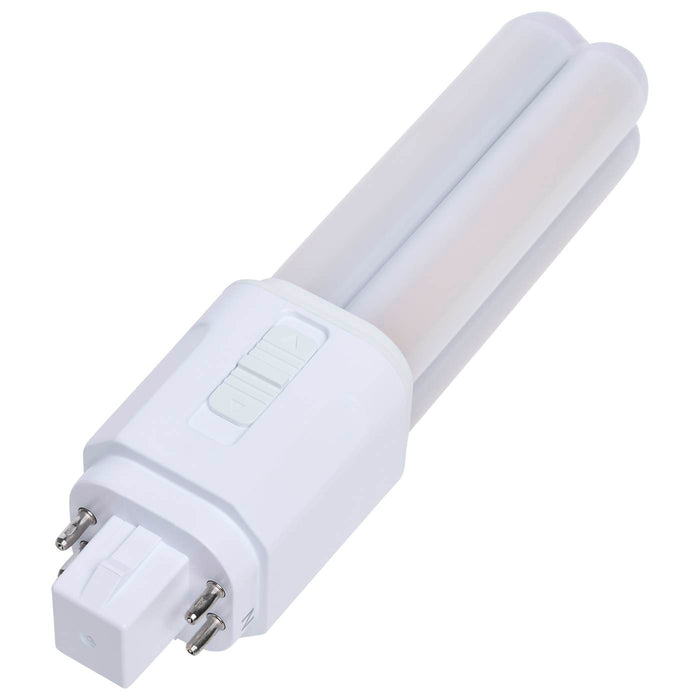 SATCO/NUVO 7W PLC LED G24q 4-Pin Base CCT Selectable 2700K/3000K/3500K/4000K Omni Type A/B 120-277V (S29884)