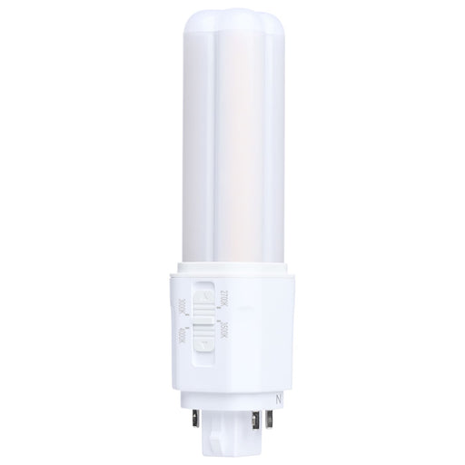 SATCO/NUVO 7W PLC LED G24q 4-Pin Base CCT Selectable 2700K/3000K/3500K/4000K Omni Type A/B 120-277V (S29884)