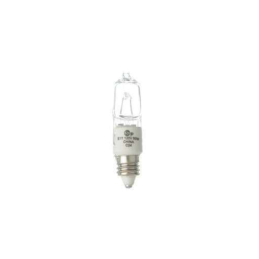 SATCO/NUVO 50Q/CL/MC 50W Halogen T4 Clear 2000 Hours 750Lm Miniature Candelabra Base 120V 2900K (S3162)