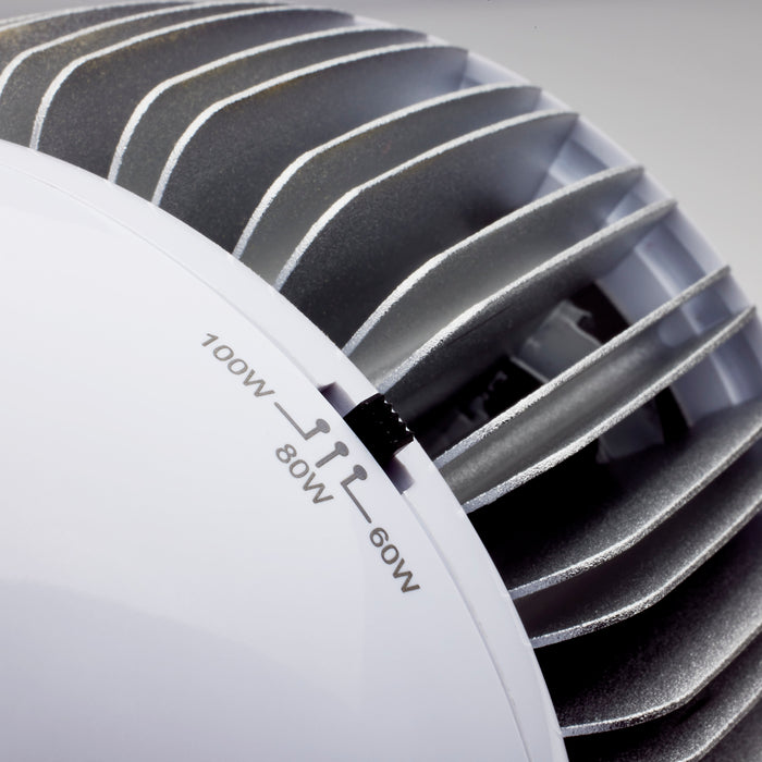 SATCO/NUVO 60W/80W/100W Wattage Selectable LED Hi-Bay Type B Ballast Bypass Mogul Extended 4000K 100V-277V 250W-300W Metal Halide Replacement (S33112)