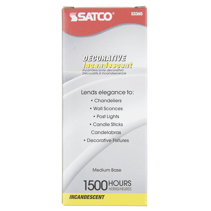 SATCO/NUVO 25F15/AU 25W F15 Incandescent Aurora 1500 Hours 165Lm Medium Base 120V (S3365)