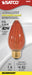 SATCO/NUVO 40W F15 Incandescent Amber 1500 Hours Medium Base 120V (S3370)