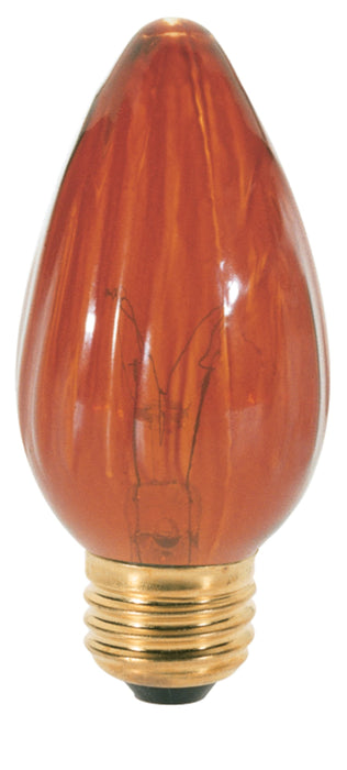 SATCO/NUVO 40W F15 Incandescent Amber 1500 Hours Medium Base 120V (S3370)