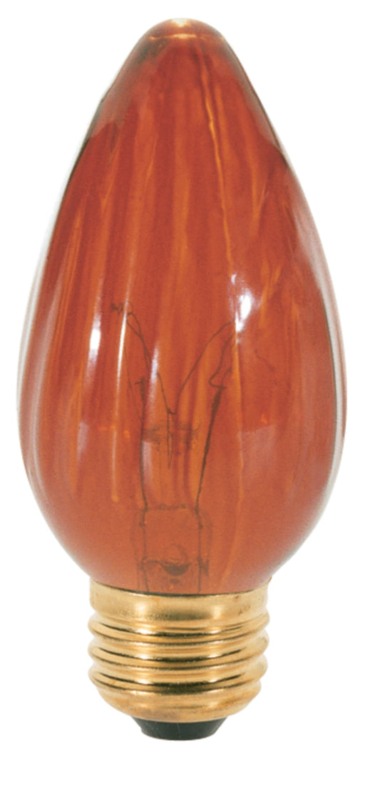 SATCO/NUVO 40W F15 Incandescent Amber 1500 Hours Medium Base 120V (S3370)
