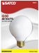 SATCO/NUVO 40G30/W 40W G30 Incandescent Gloss White 2500 Hours 300Lm Medium Base 120V 2700K (S3671)