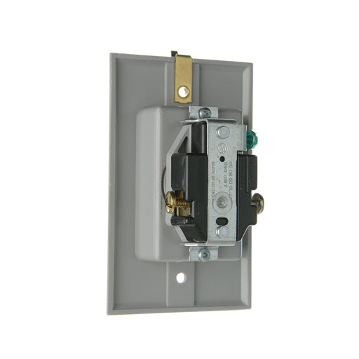 Pass And Seymour Receptacle Recessed 15A/125V Gray With Plate (S3713GRY)