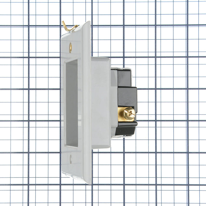 Pass And Seymour Receptacle Recessed 15A/125V Gray With Plate (S3713GRY)