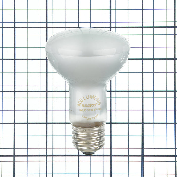 SATCO/NUVO 40R20/FL/HAL 120V 40W 120V Halogen R20 Reflector Flood (S4517)