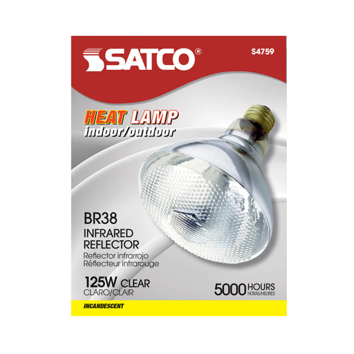 SATCO/NUVO 125W BR38 Incandescent Clear Heat Medium E26 Base 120V (S4759)
