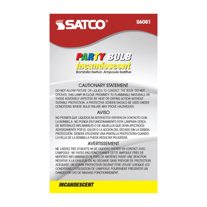 SATCO/NUVO 25W A19 Incandescent 130V Medium (E26) Base Transparent Green Bulb (A19GRN25T)