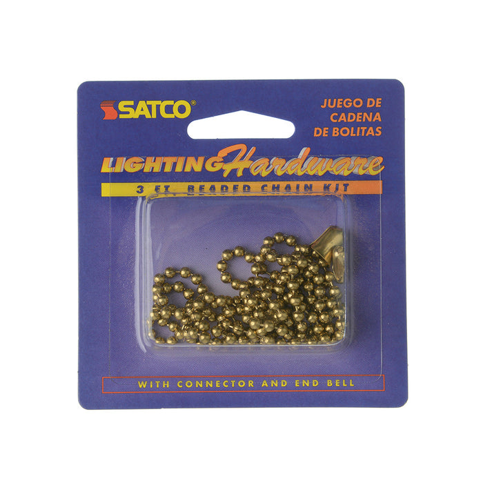 SATCO/NUVO 3 Foot #6 Beaded Chain With Connector (S70-168)