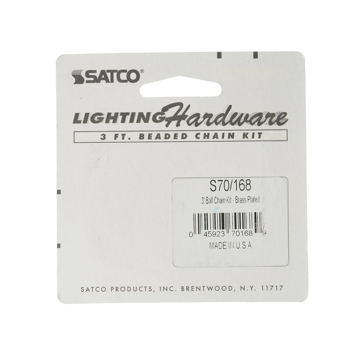 SATCO/NUVO 3 Foot #6 Beaded Chain With Connector (S70-168)