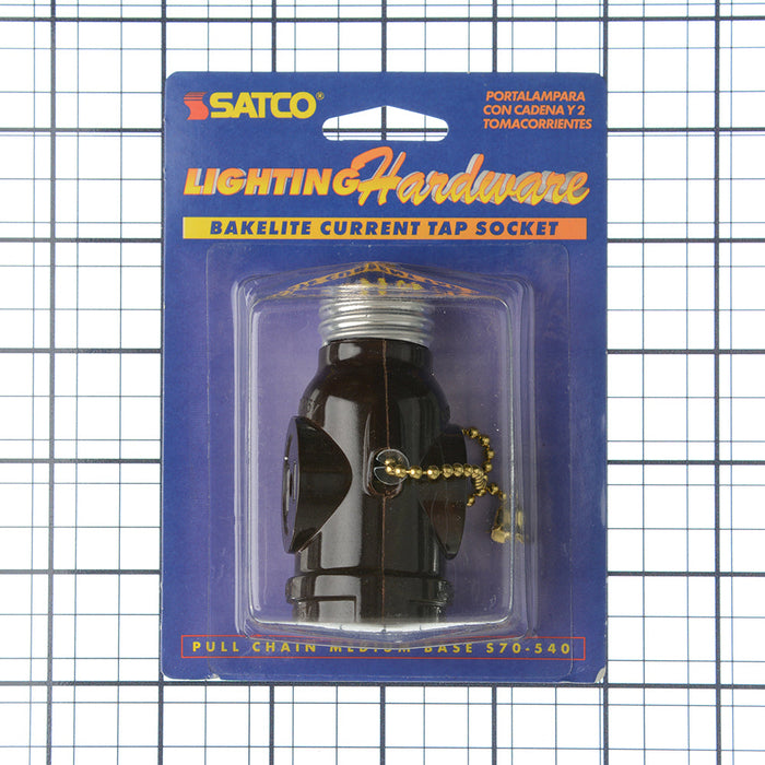 SATCO/NUVO Bakelite Socket With Pull Chain (S70-540)