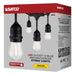 SATCO/NUVO 24 Foot LED String Light Includes 12-S14 Bulbs 2000K 120V (S8030)