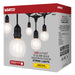 SATCO/NUVO 24 Foot LED String Light Includes 12-G25 Bulbs 2000K 120V (S8034)