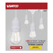 SATCO/NUVO 24 Foot LED String Light Includes 12-S14 Bulbs 2000K White Cord (S8038)