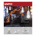 SATCO/NUVO 24 Foot LED String Light Includes 12-S14 Bulbs 2000K White Cord (S8038)