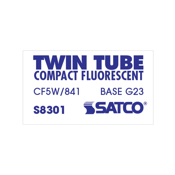 SATCO/NUVO HyGrade 5W Pin-Based Compact Fluorescent 4100K 82 CRI G23 Base (S8301)