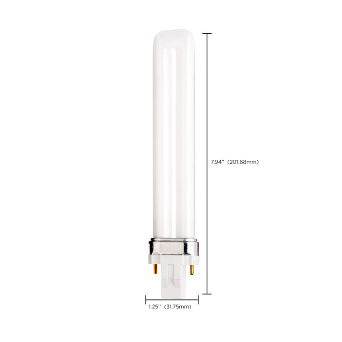 SATCO/NUVO HyGrade 13W Pin-Based Compact Fluorescent 5000K 82 CRI GX23 Base (S8313)