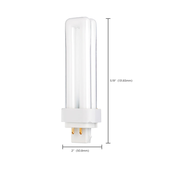 SATCO/NUVO HyGrade 13W Pin-Based Compact Fluorescent 3500K 82 CRI G24Q-1 4-Pin Base (S8331)