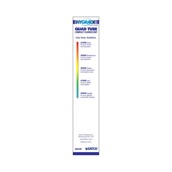 SATCO/NUVO HyGrade 26W Pin-Based Compact Fluorescent 3500K 82 CRI G24Q-3 4-Pin Base (S8339)
