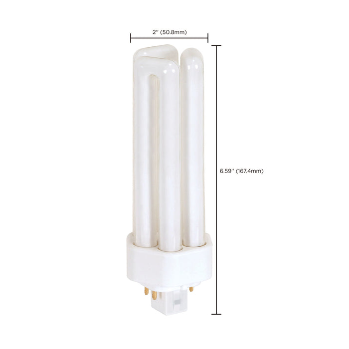SATCO/NUVO HyGrade 42W Pin-Based Compact Fluorescent 3000K 82 CRI GX24Q-4 4-Pin Base (S8354)