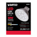 SATCO/NUVO 6.5MR16/LED/25'/30K/12V 6.5W LED MR16 LED 3000K 25 Degree Beam Spread GU5.3 Base 12V AC/DC (S9491)