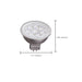 SATCO/NUVO 6.5MR16/LED/25'/30K/12V 6.5W LED MR16 LED 3000K 25 Degree Beam Spread GU5.3 Base 12V AC/DC (S9491)