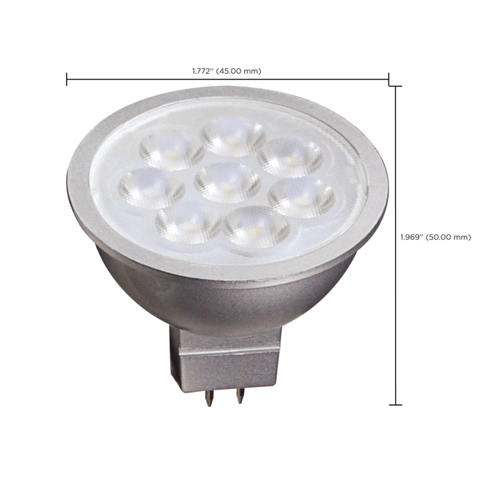 SATCO/NUVO 6.5MR16/LED/40'/27K/12V 6.5W LED MR16 LED 2700K 40 Degree Beam Spread GU5.3 Base 12V AC/DC (S9495)