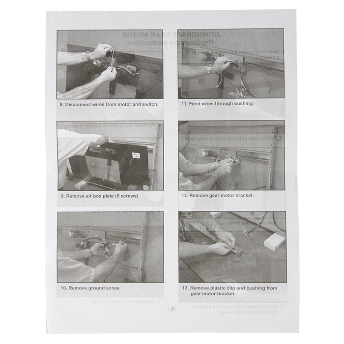 Broan-NuTone Gear Motor Kit With Micro Switches Fits Models RMDD3604 RMDD3604EX (S97017035)