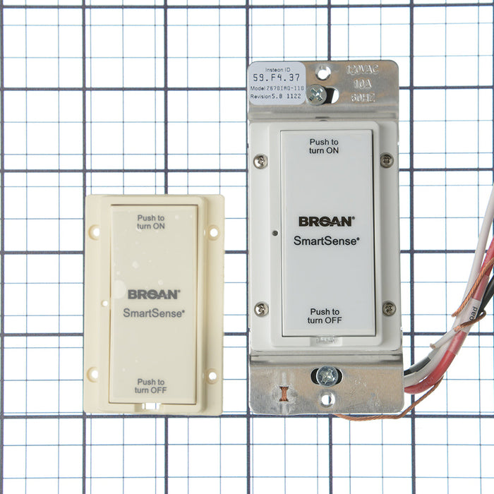 Broan-NuTone Wall Switch For Smart Sense 110 CFM Fan Fits Models SSQTXE110 (S97017260)