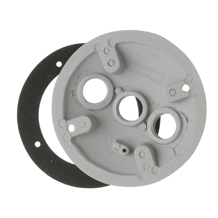 SATCO/NUVO 2-Light Die Cast Mounting Plate Light Gray (60-674)